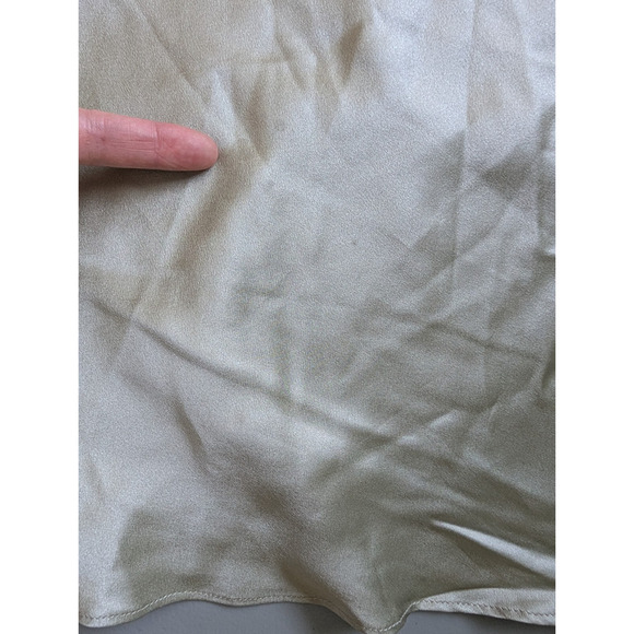 NWD Reformation Niamh Silk Dress Size 8 Dried Herbs Open Back #4B501 - Picture 12 of 16